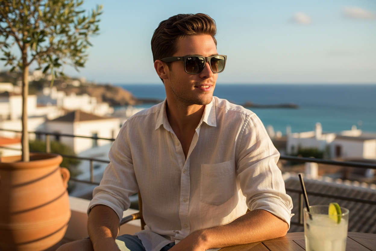 Vorderansicht Ray-Ban JUSTIN (RB4165 - 854/7Z)