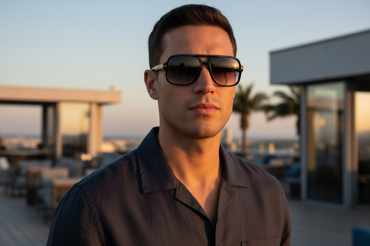 Vorderansicht Tom Ford FALCONER-02 (FT0884 - 01B)