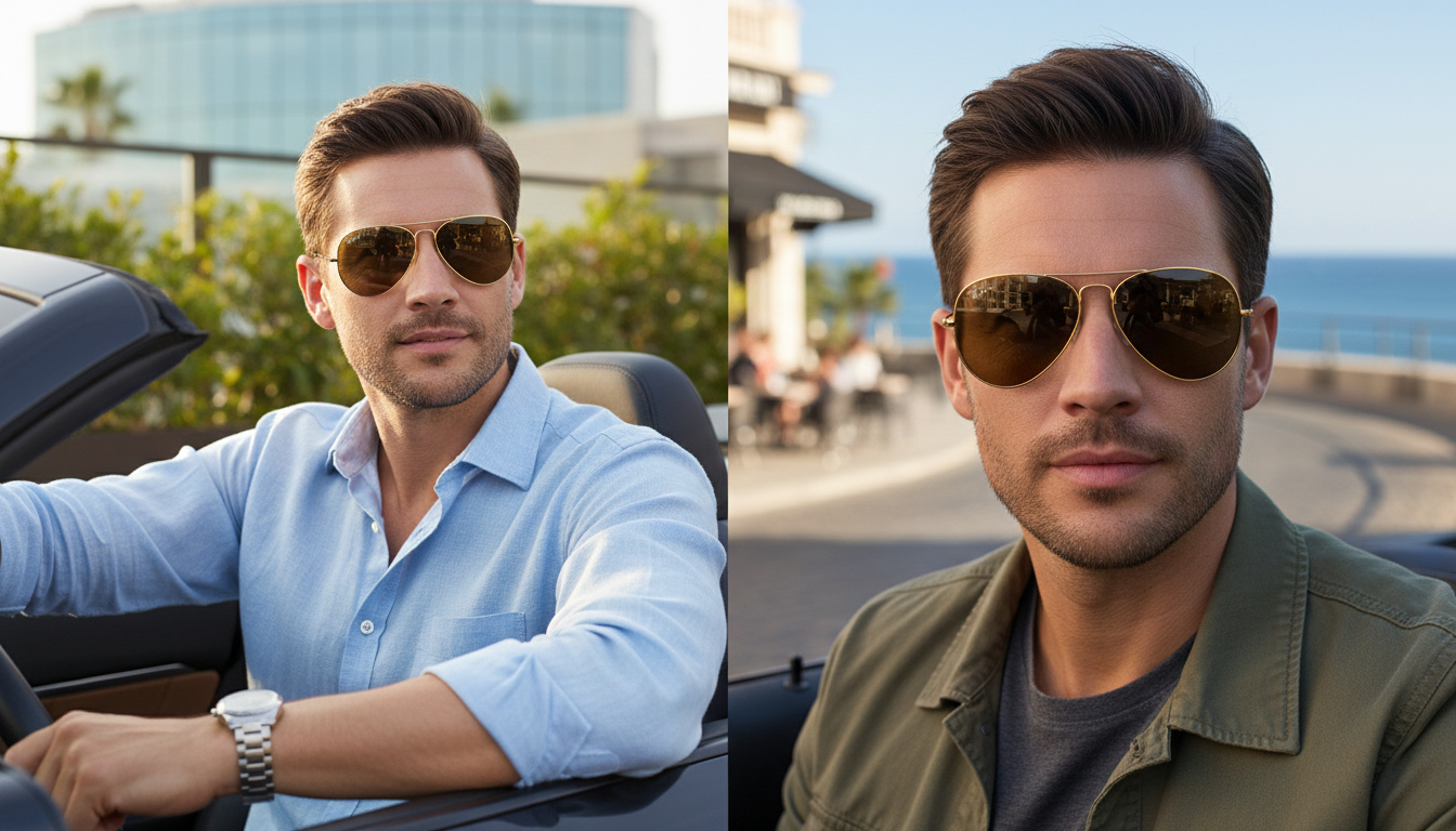 Vorderansicht Ray-Ban AVIATOR LARGE METAL (RB3025 - 9196G5)