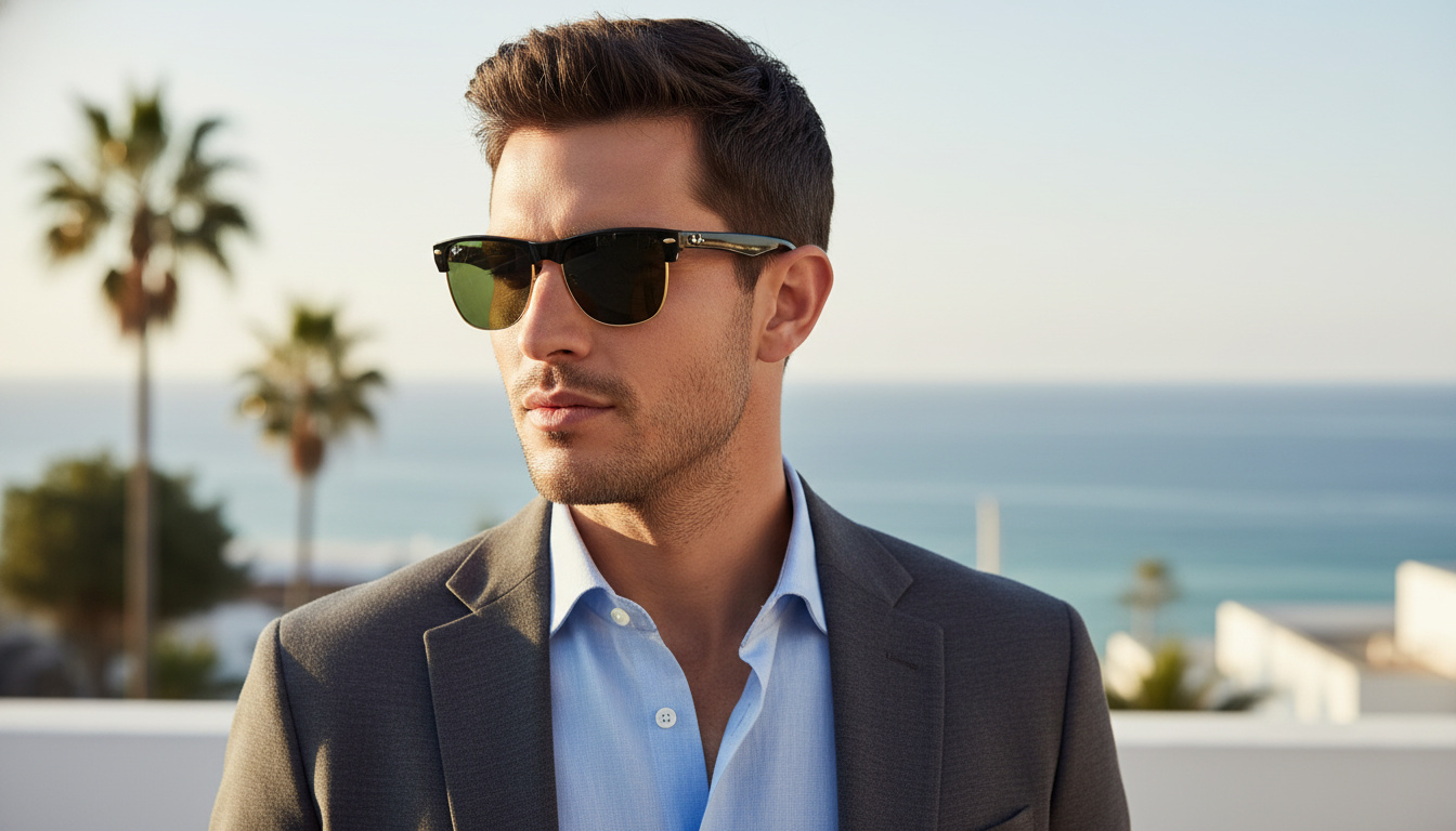 Vorderansicht Ray-Ban CLUBMASTER OVERSIZED (RB4175 - 877)