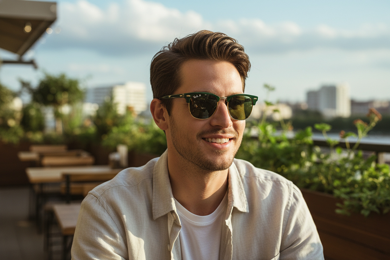 Vorderansicht Ray-Ban CLUBMASTER (RB3016 - 1368G4)