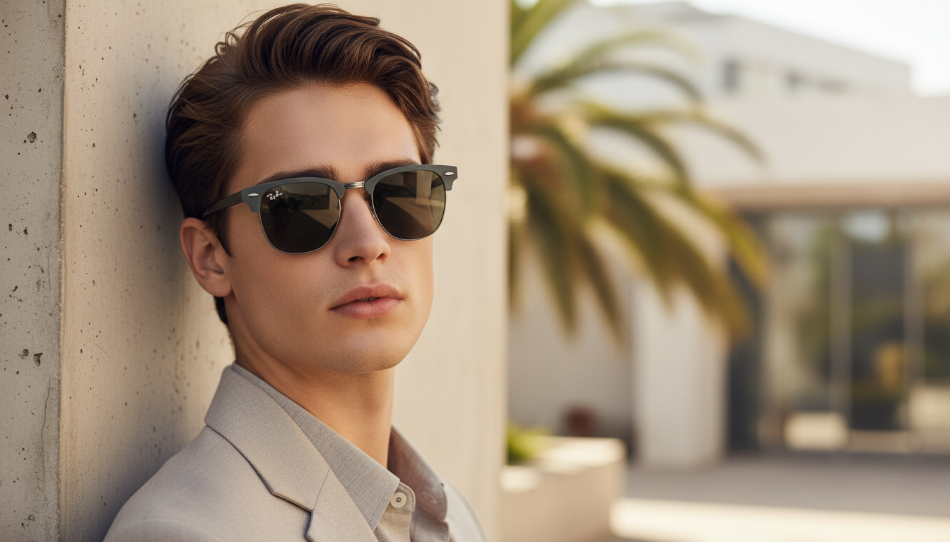 Vorderansicht Ray-Ban CLUBMASTER METAL (RB3716 - 9256B1)