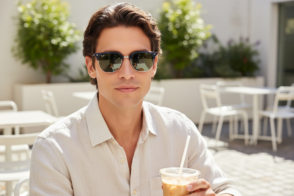 Vorderansicht Ray-Ban NEW CLUBMASTER (RB4416 - 6656G6)