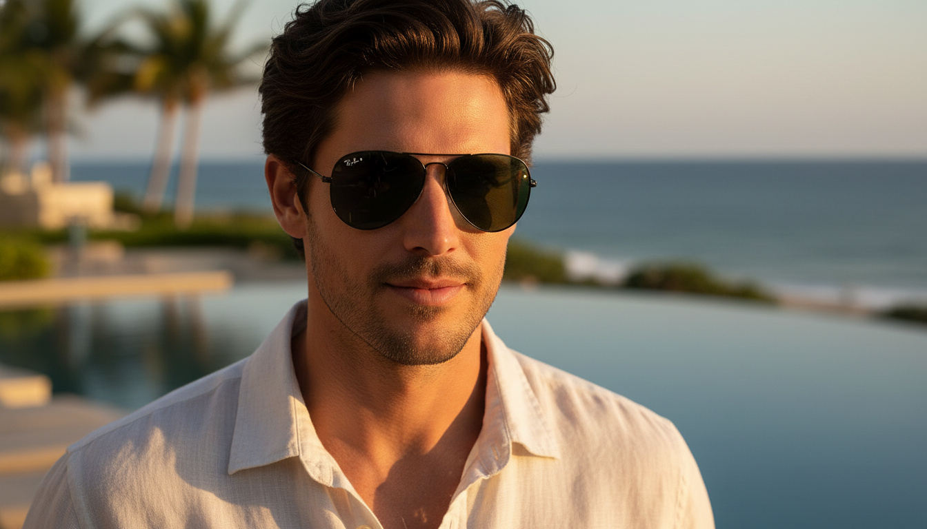 Vorderansicht Ray-Ban AVIATOR LARGE METAL (RB3025 - W0879)