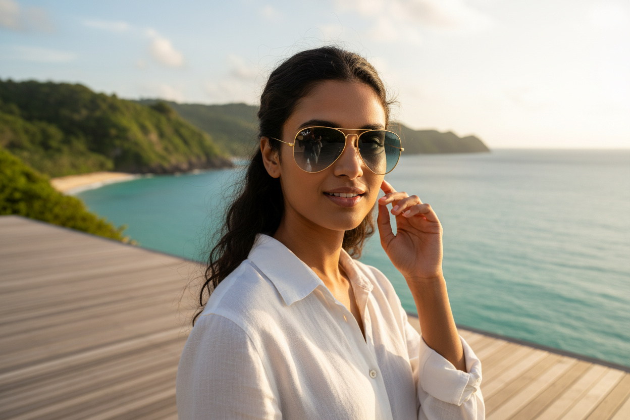 Vorderansicht Ray-Ban AVIATOR LARGE METAL (RB3025 - 001/3M)