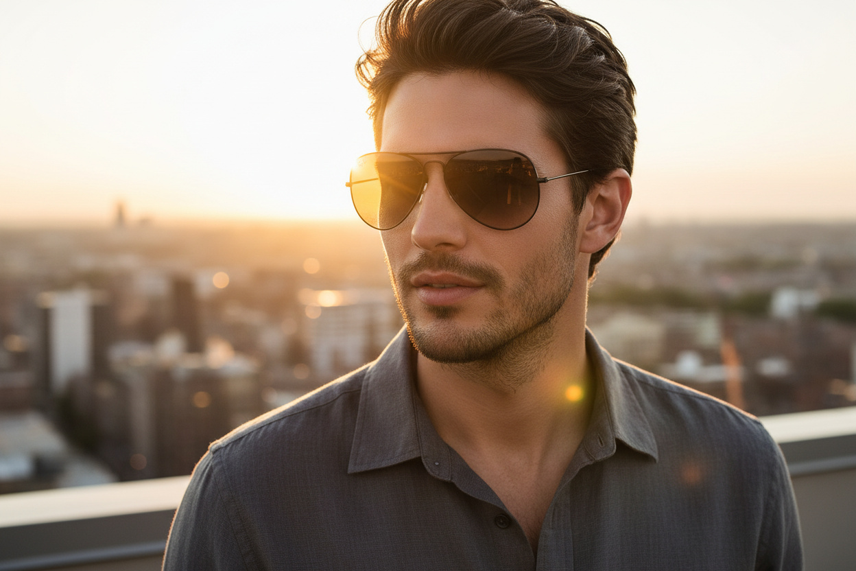 Vorderansicht Ray-Ban AVIATOR LARGE METAL (RB3025 - 002/51)