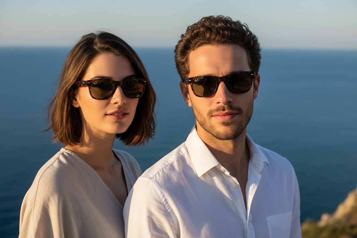 Vorderansicht Ray-Ban NEW WAYFARER (RB2132 - 865/B1)