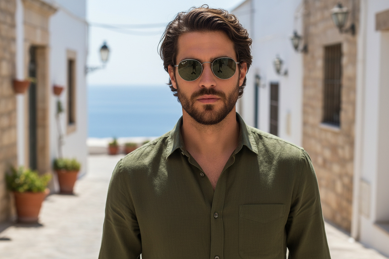 Vorderansicht Ray-Ban ROUND METAL (RB3447 - 004/G4)