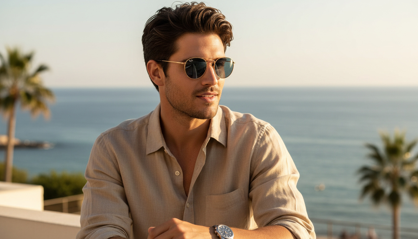 Vorderansicht Ray-Ban ROUND METAL (RB3447 - 92023F)