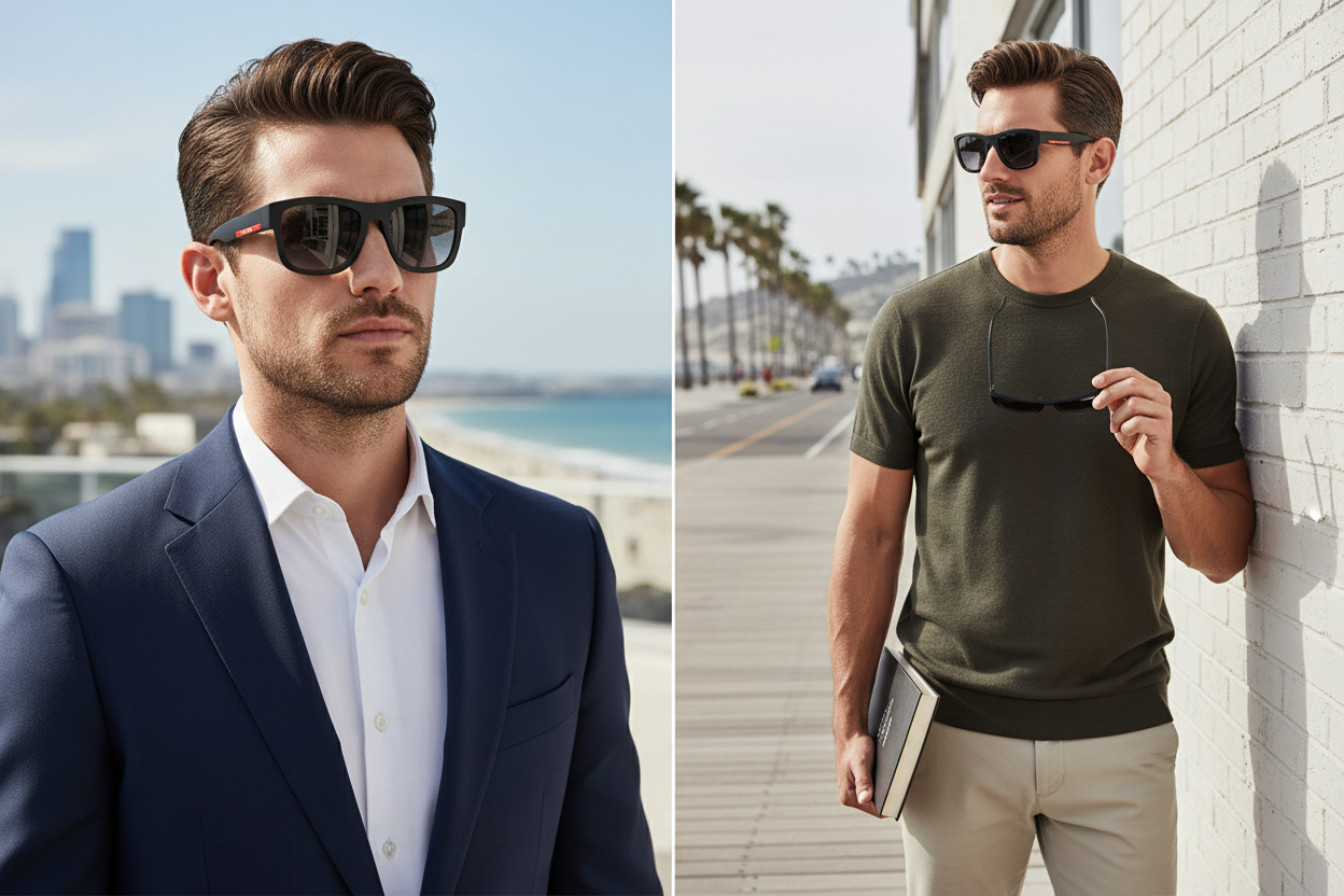 Vorderansicht Prada Linea Rossa PS 01ZS (1BO09U)