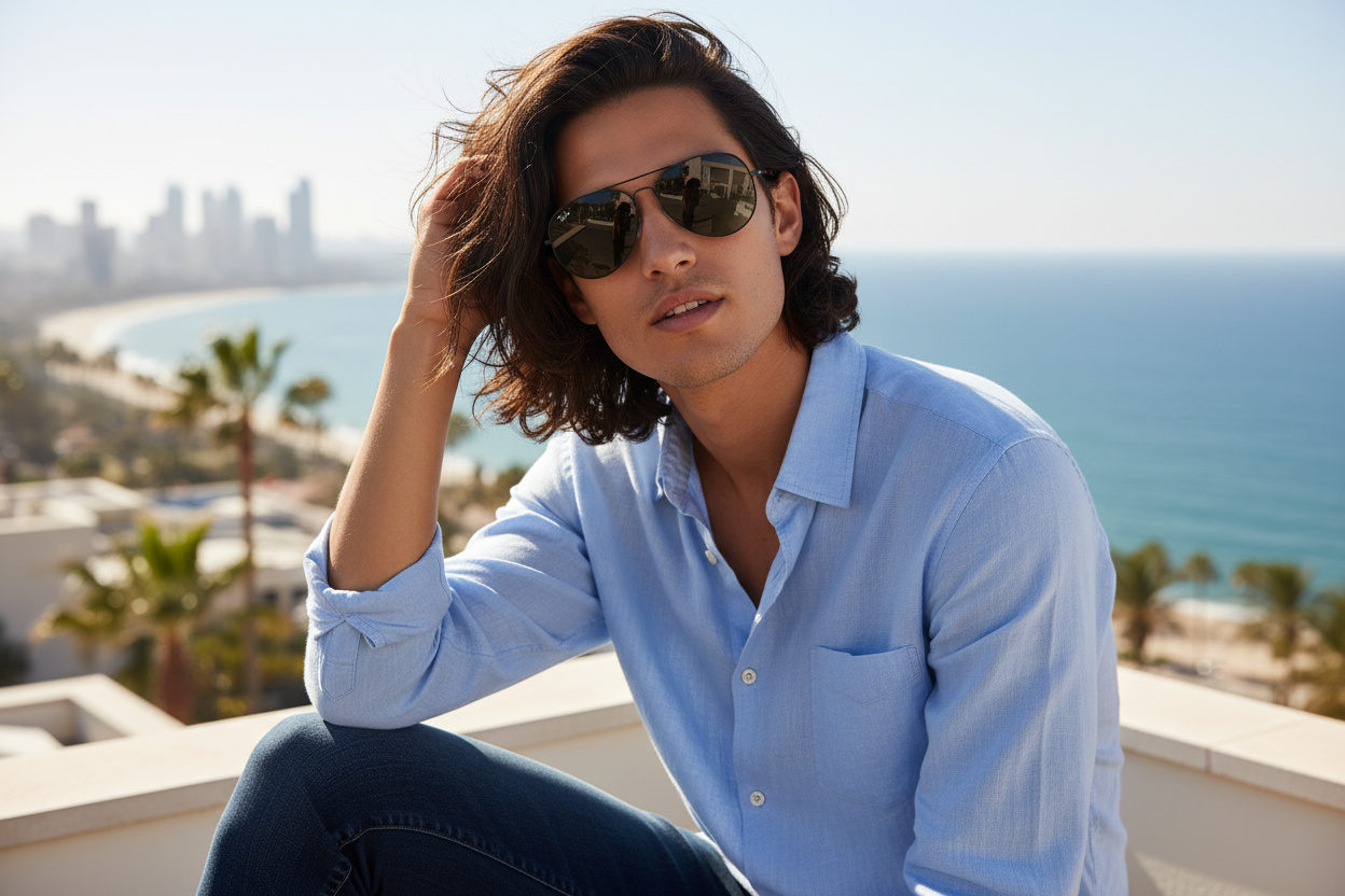 Vorderansicht Ray-Ban BAIN BRIDGE (RB3735 - 002/B1)