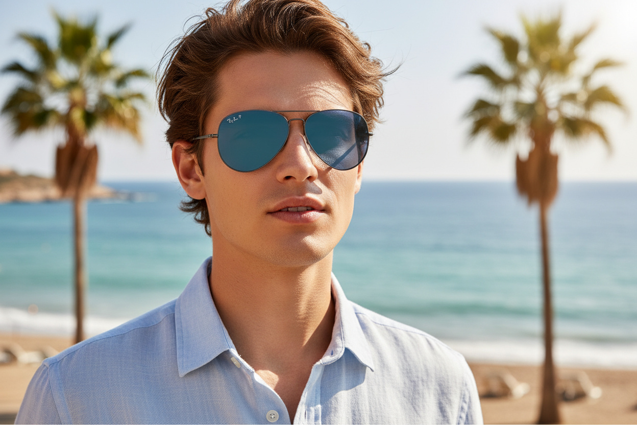 Vorderansicht Ray-Ban AVIATOR TITANIUM (RB8089 - 165/S2)