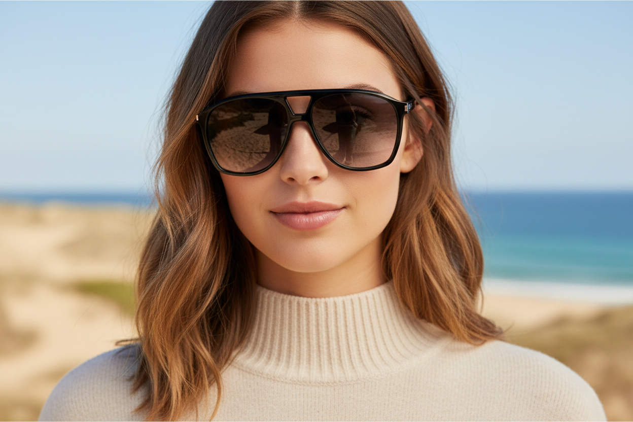 Vorderansicht Saint Laurent SL 596 DUNE (006)