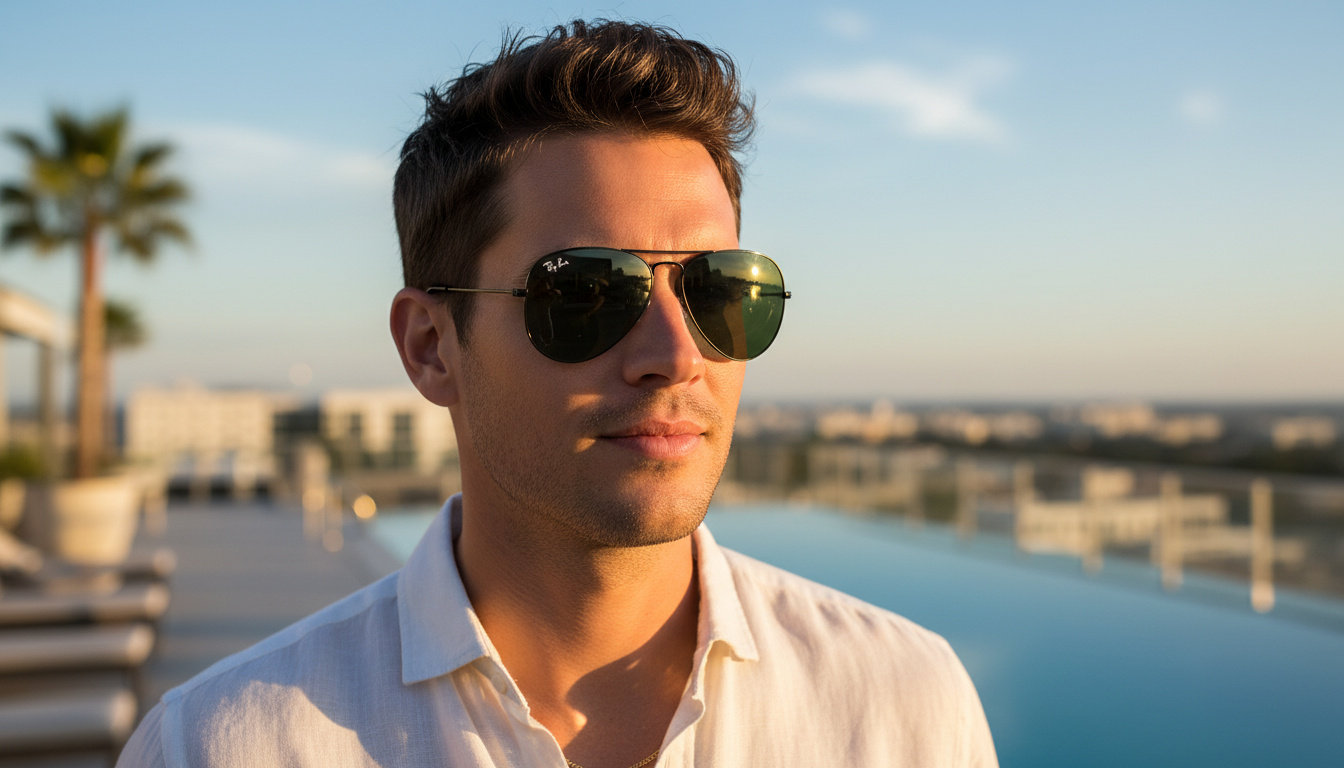 Vorderansicht Ray-Ban AVIATOR LARGE METAL (RB3025 - L2823)