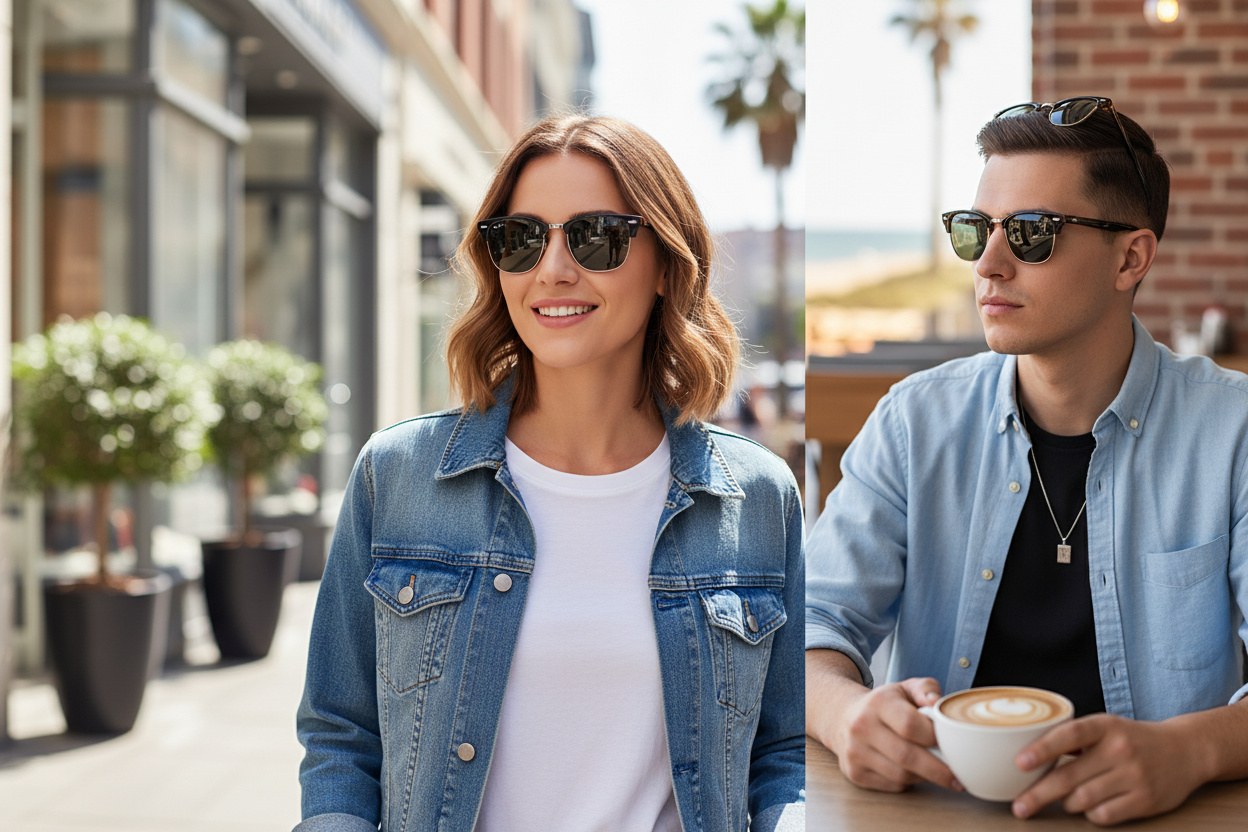 Vorderansicht Ray-Ban CLUBMASTER (RB3016 - 1278B1)