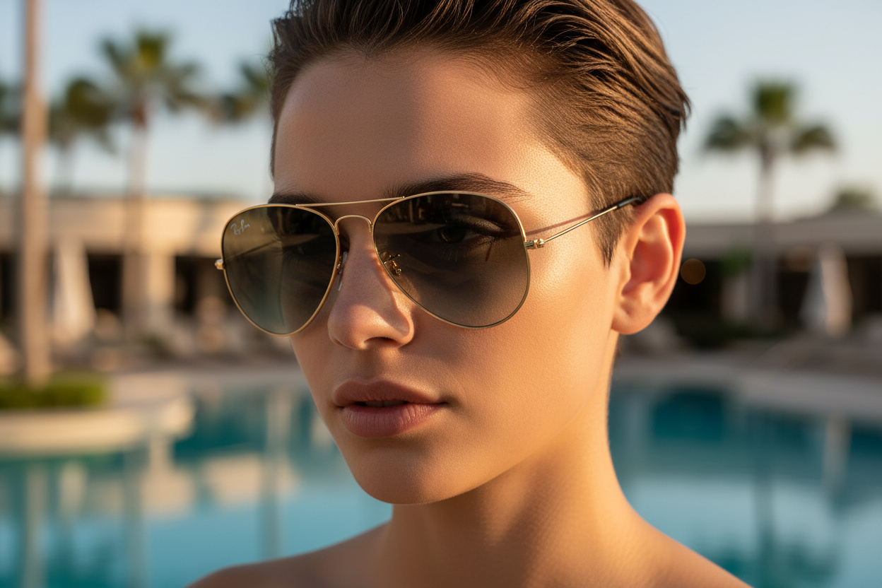 Vorderansicht Ray-Ban AVIATOR LARGE METAL (RB3025 - 9271GK)