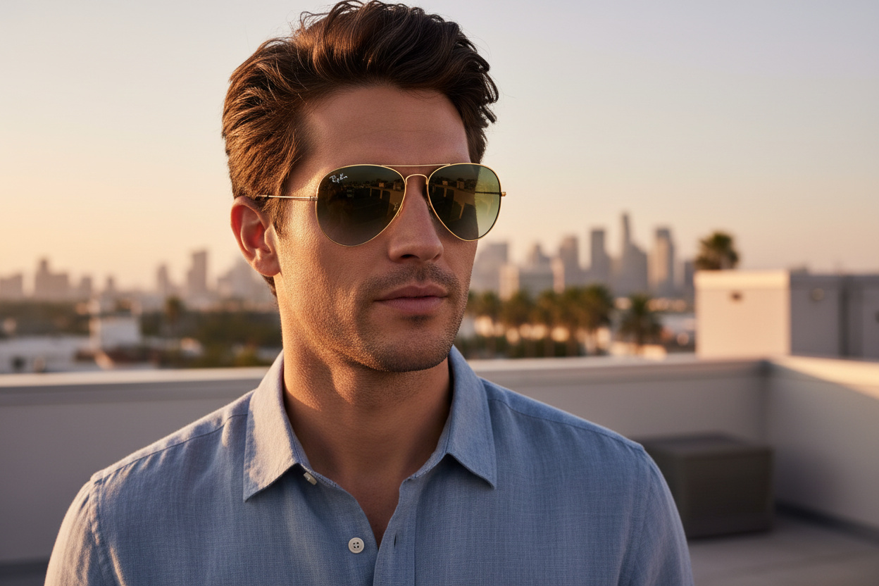 Vorderansicht Ray-Ban AVIATOR LARGE METAL (RB3025 - 9271GK)