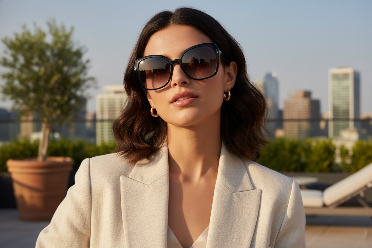 Vorderansicht Tom Ford PLUM (FT1223 - 01B)