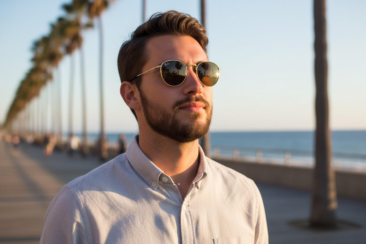 Vorderansicht Ray-Ban ROUND METAL (RB3447 - 927533)