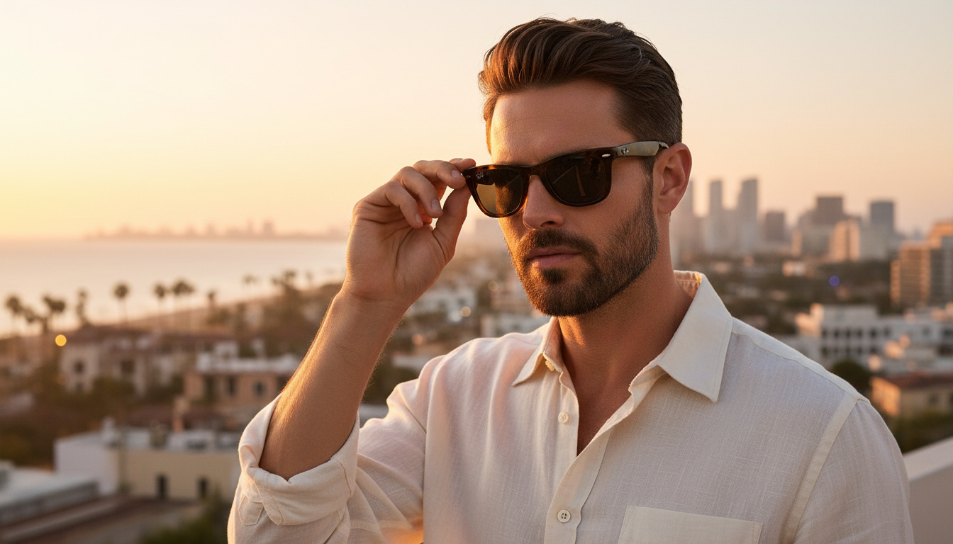 Vorderansicht Ray-Ban FOLDING WAYFARER (RB4105 - 710/B1)