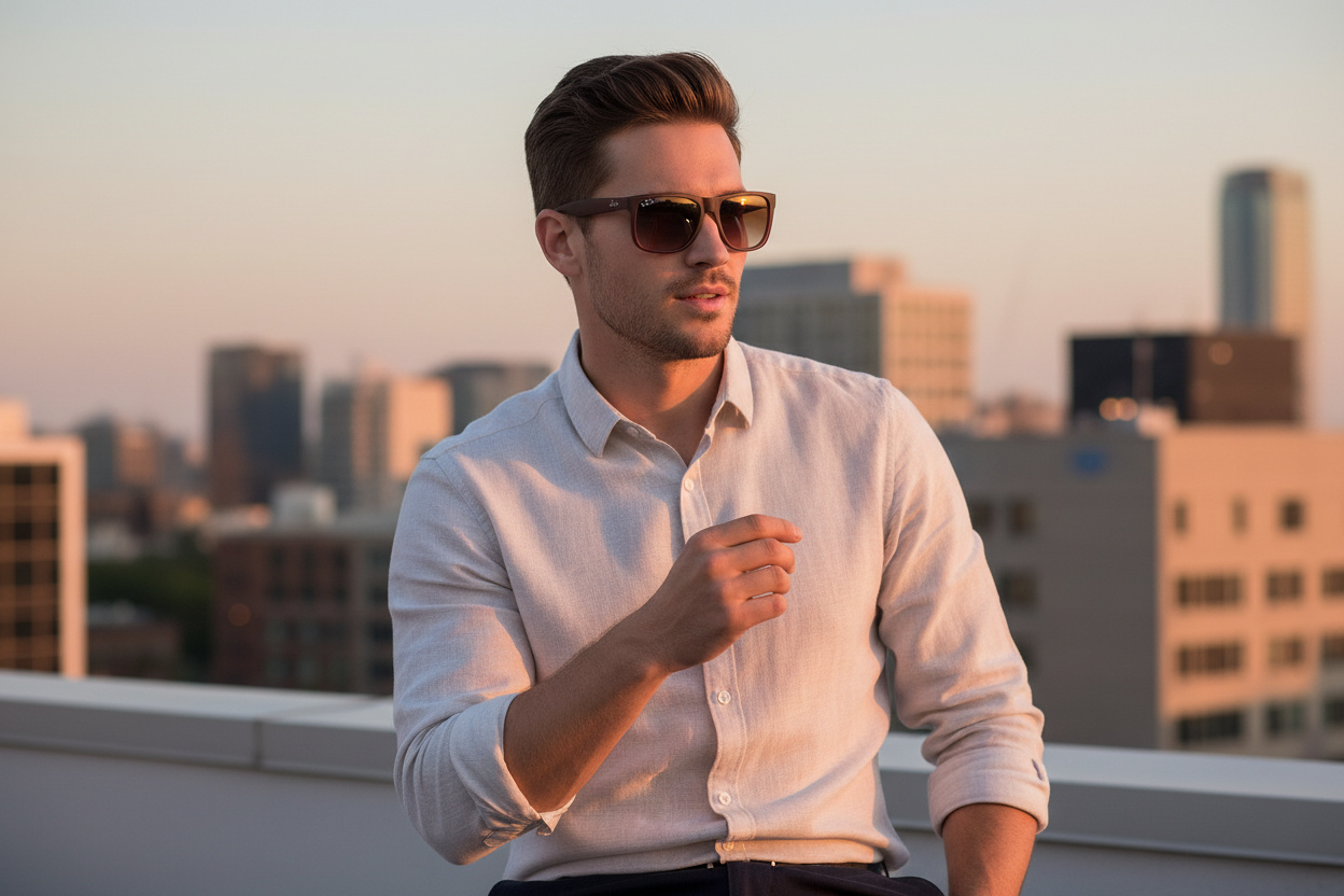 Vorderansicht Ray-Ban JUSTIN (RB4165 - 6815A5)