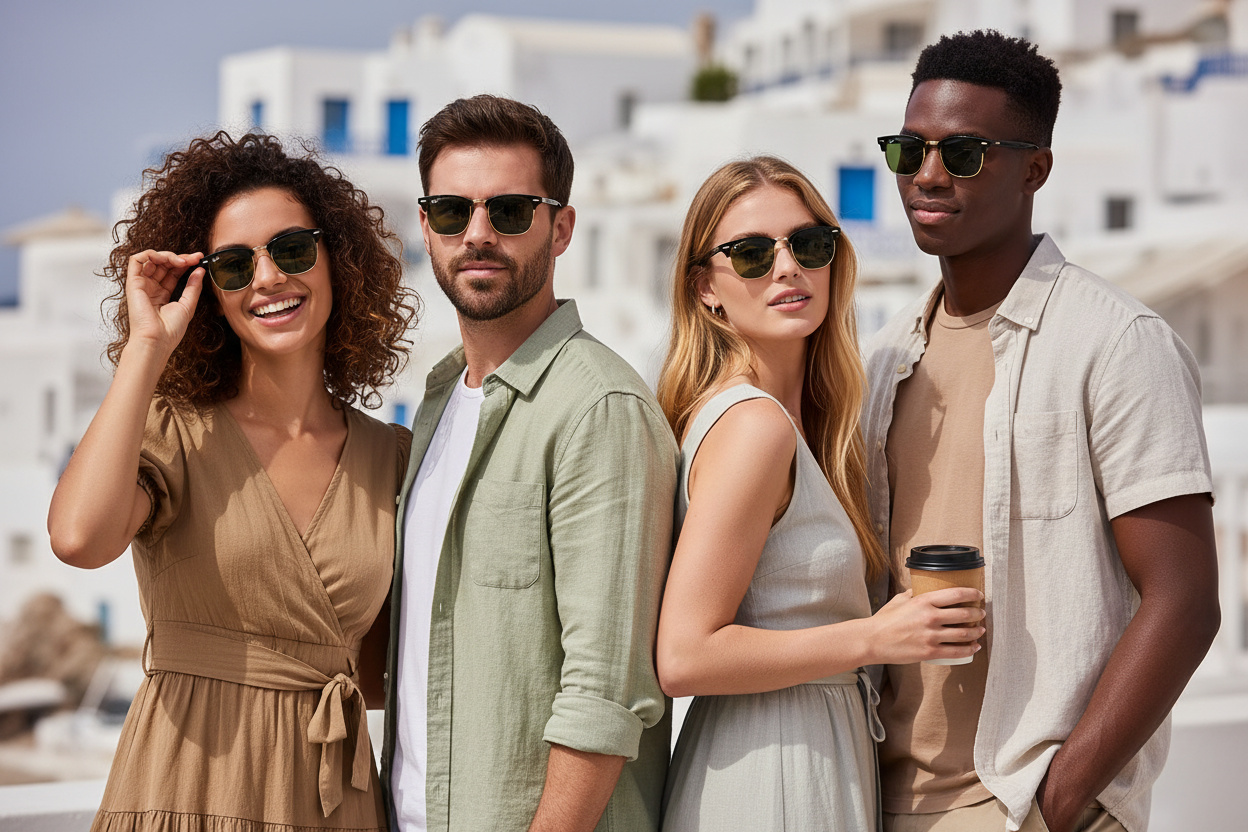 Vorderansicht Ray-Ban CLUBMASTER (RB3016 - W0365)