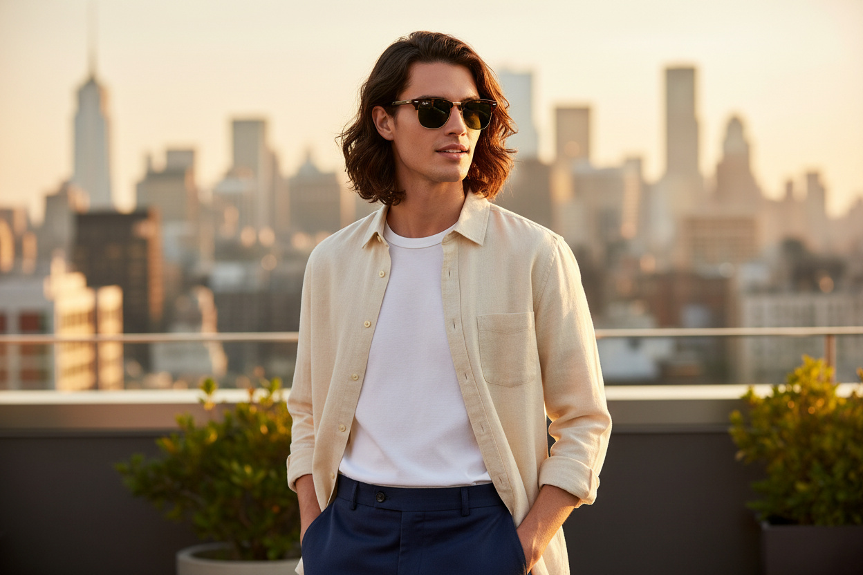 Vorderansicht Ray-Ban CLUBMASTER (RB3016 - W0366)