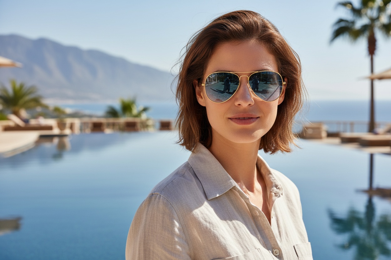 Vorderansicht Ray-Ban AVIATOR LARGE METAL (RB3025 - 001/3F)