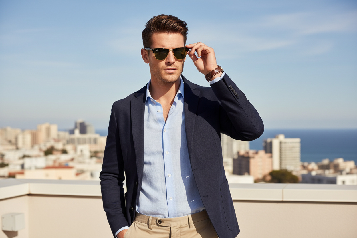 Vorderansicht Ray-Ban CLUBMASTER ALUMINUM (RB3507 - 136/N5)