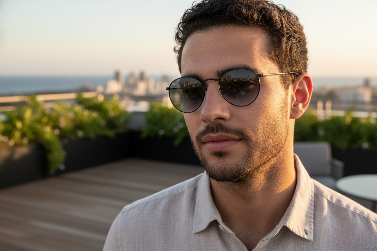 Vorderansicht Ray-Ban ROUND METAL (RB3447 - 006/3F)