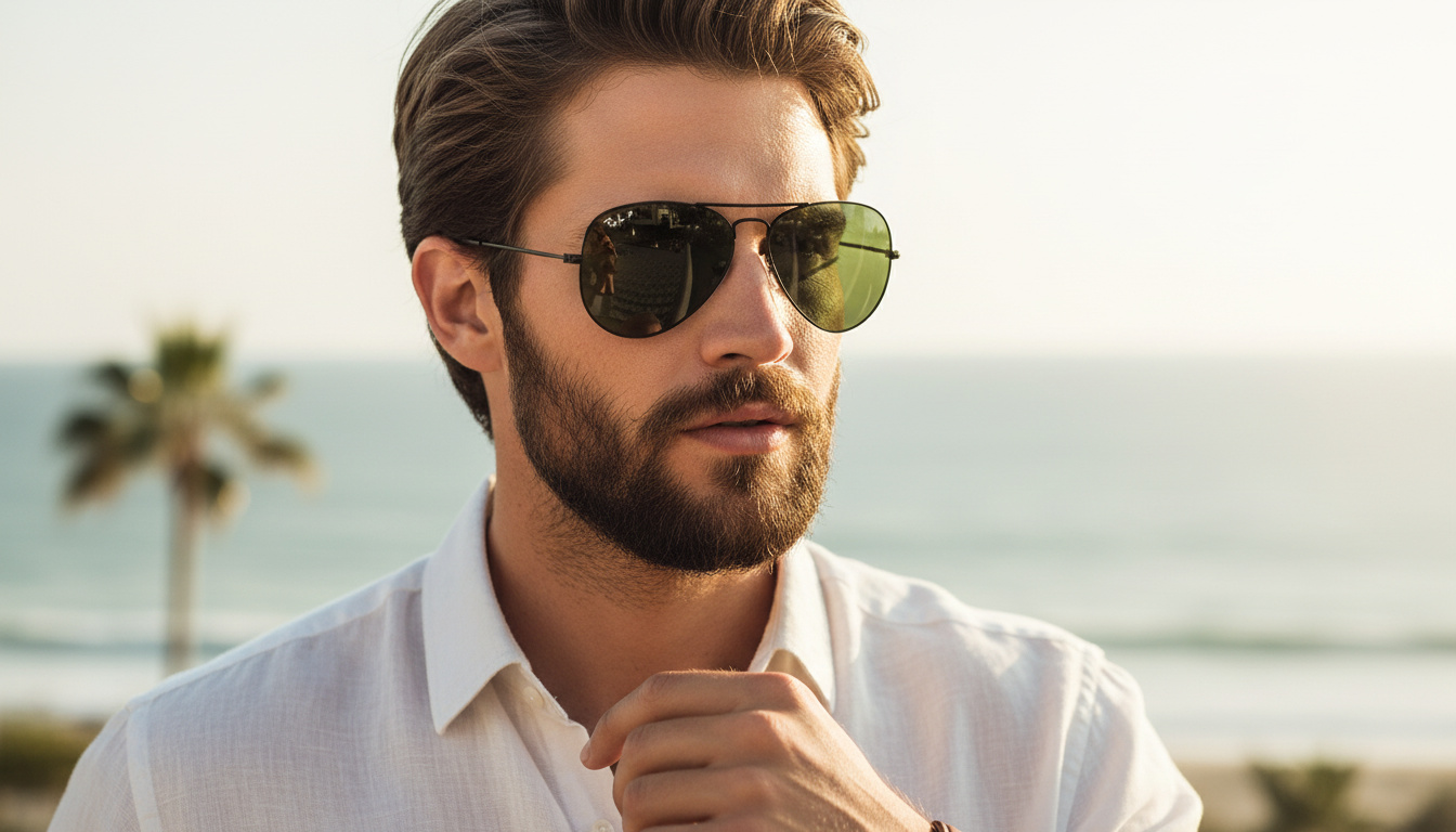 Vorderansicht Ray-Ban AVIATOR LARGE METAL (RB3025 - 002/58)