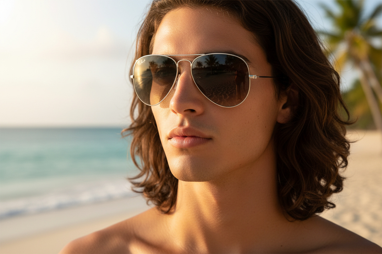 Vorderansicht Ray-Ban AVIATOR LARGE METAL (RB3025 - 003/32)