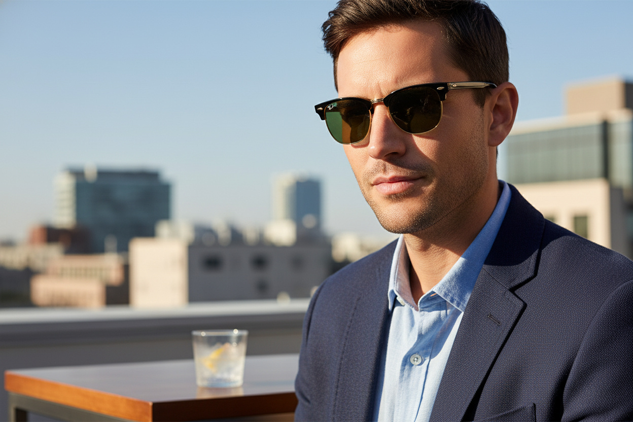 Vorderansicht Ray-Ban CLUBMASTER (RB3016 - 901/58)