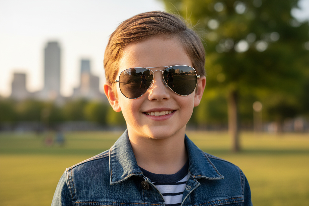 Vorderansicht Ray-Ban Kids JUNIOR AVIATOR (RJ9506S - 212/6G)