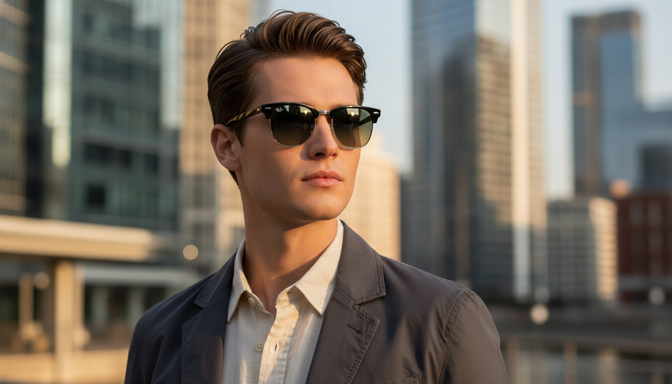 Vorderansicht Ray-Ban CLUBMASTER METAL (RB3716 - 900471)