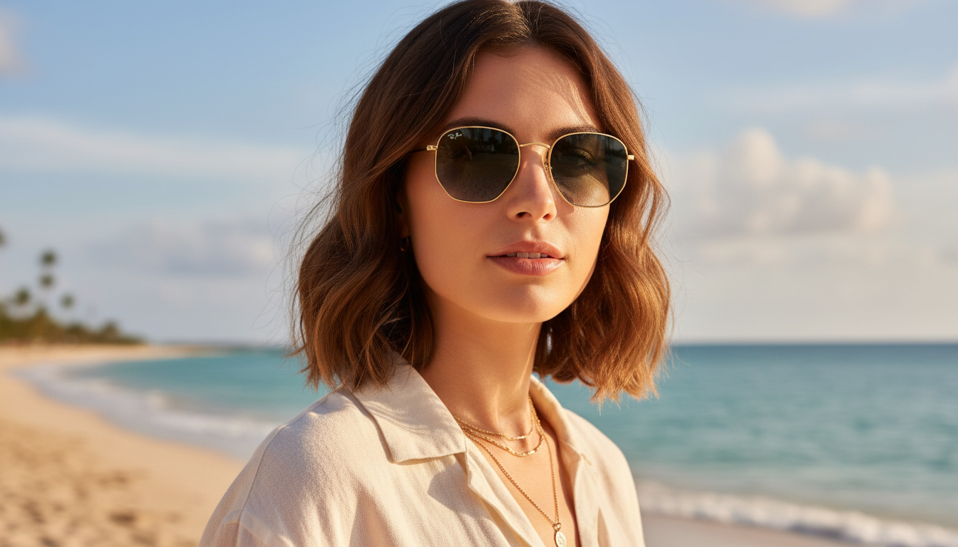 Vorderansicht Ray-Ban HEXAGONAL (RB3548N - 91233M)
