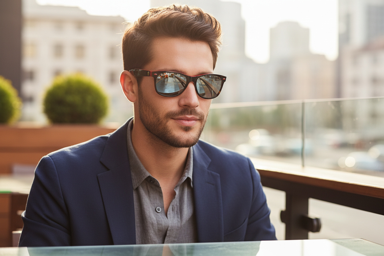 Vorderansicht Ray-Ban NEW WAYFARER (RB2132M - F63830)