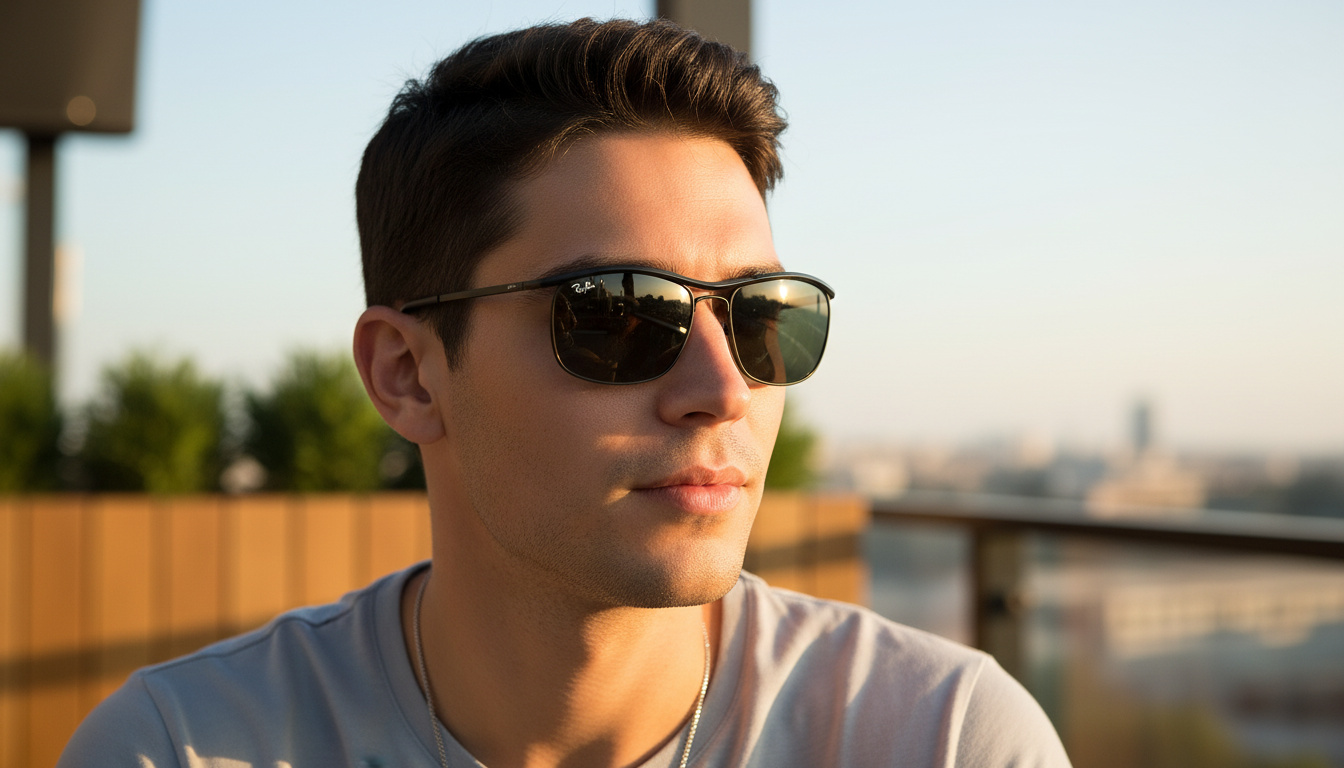 Vorderansicht Ray-Ban OLYMPIAN I DELUXE (RB3119M - 002/58)