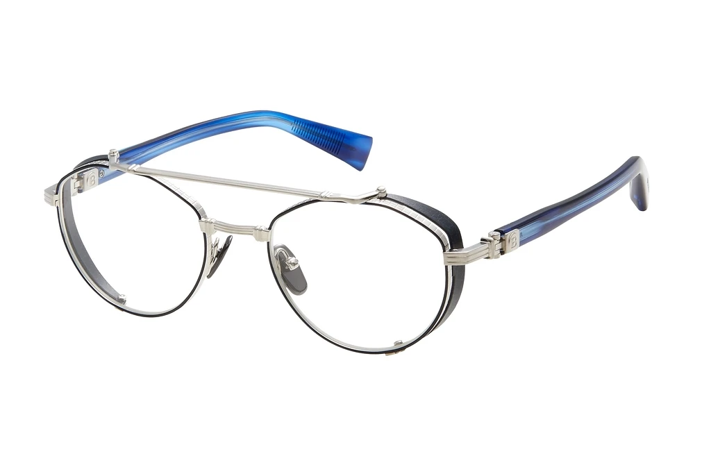 Balmain Paris   BPX-120 C Brushed Silver - Blue Swirl