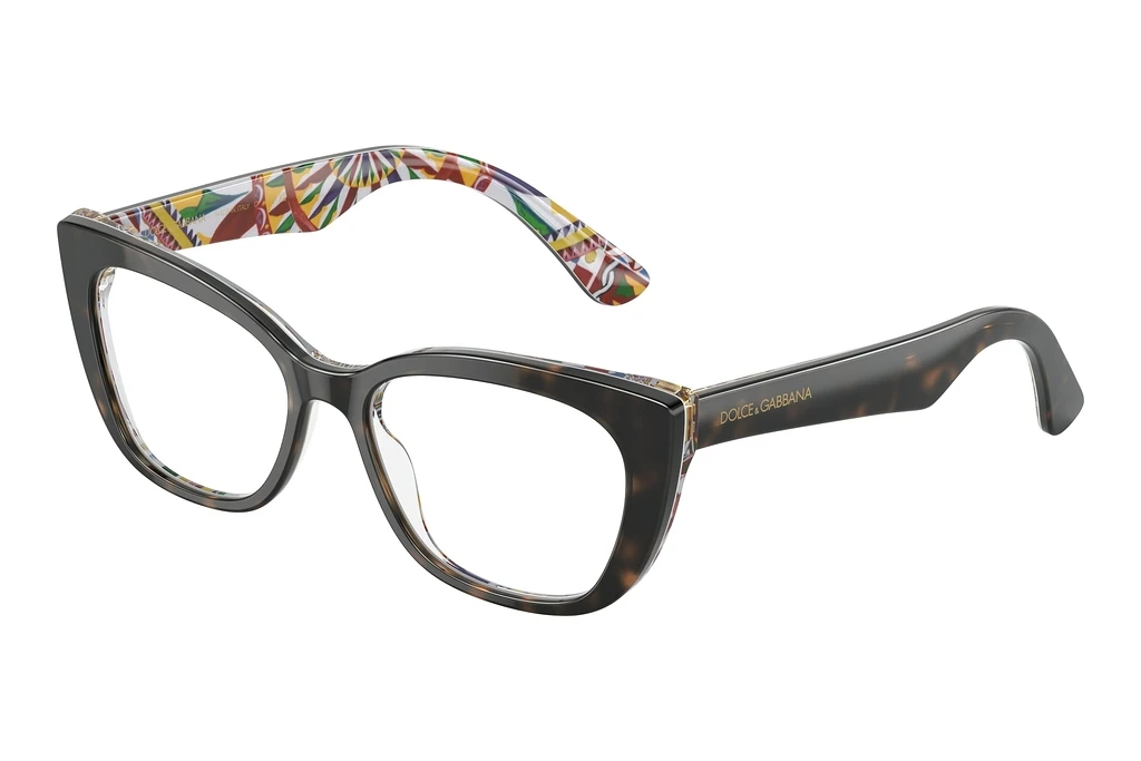 Dolce & Gabbana   DX3357 3217 Havana On White Barrow