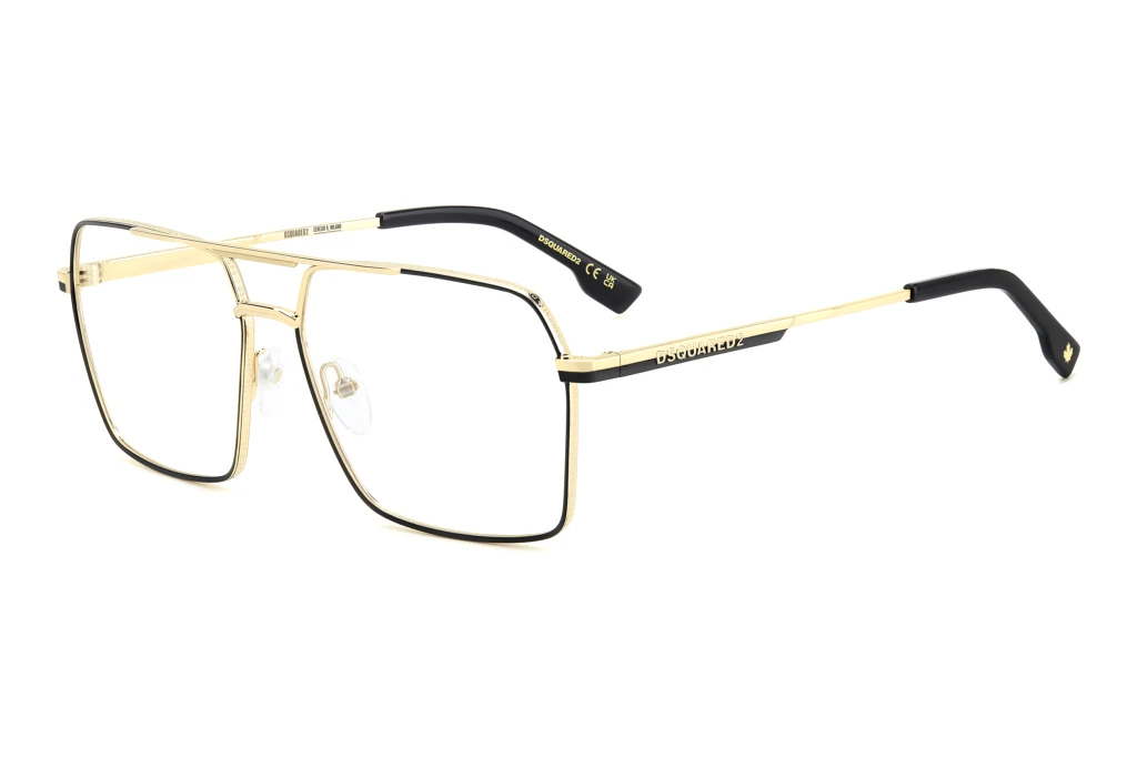 Dsquared2   D2 0157 0NZ MATTE GOLD BLACK