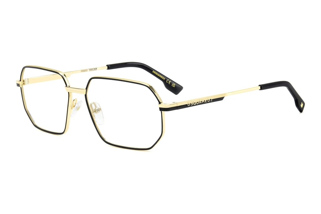 Dsquared2   D2 0158 0NZ MATTE GOLD BLACK