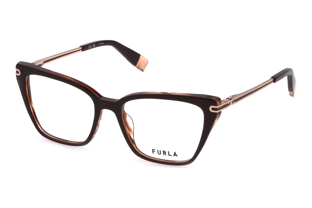 Furla   VFU724 03AH TOP DARK BROWN+STRIPED BROWN