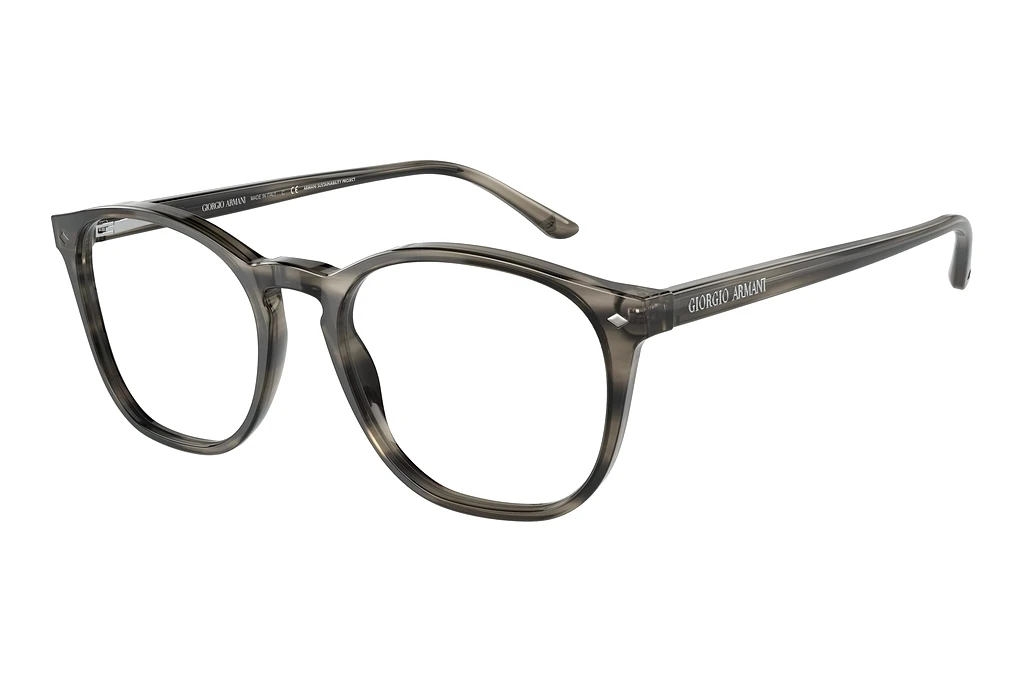 Giorgio Armani   AR7074 5877 Bio Striped Grey Havana