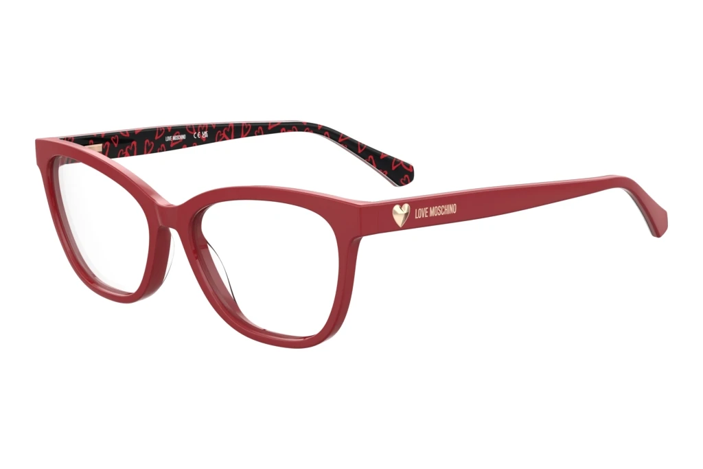 Moschino   MOL639 0HZ RED PATTERN BLACK