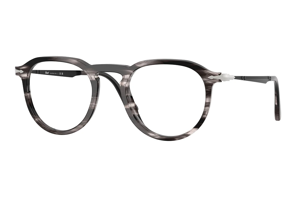 Persol   PO3387V 1238 Striped Black & Grey