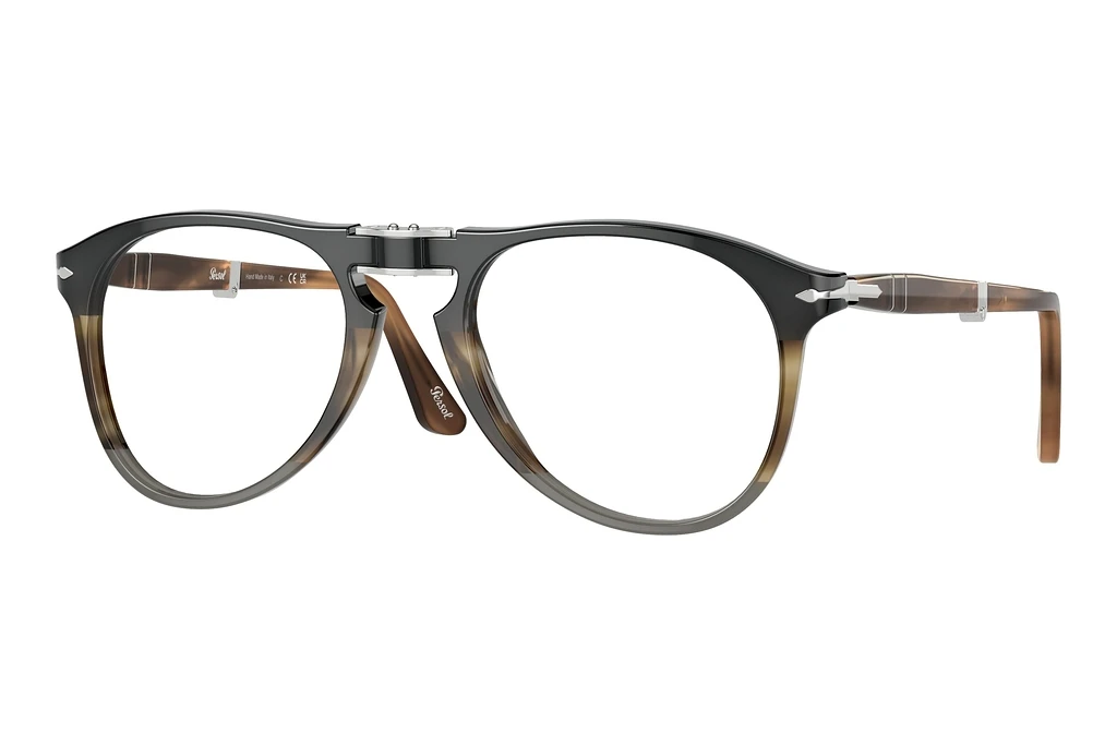 Persol   PO9714VM 1135 Black Striped Brown Grey