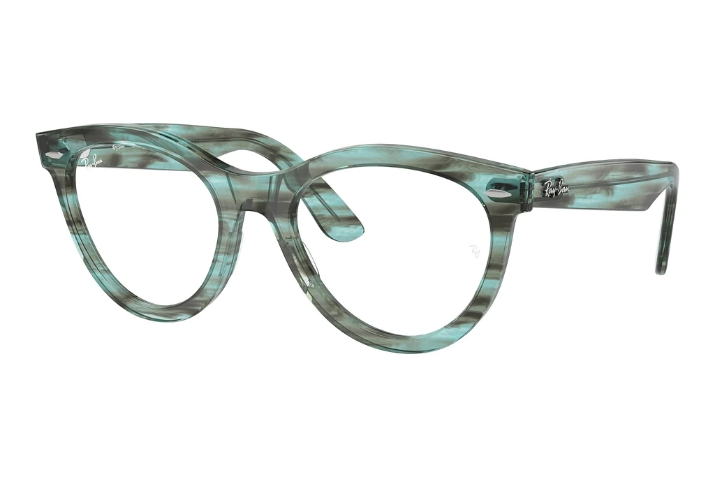 Ray-Ban   RX2241V 8362 Striped Transparent Green