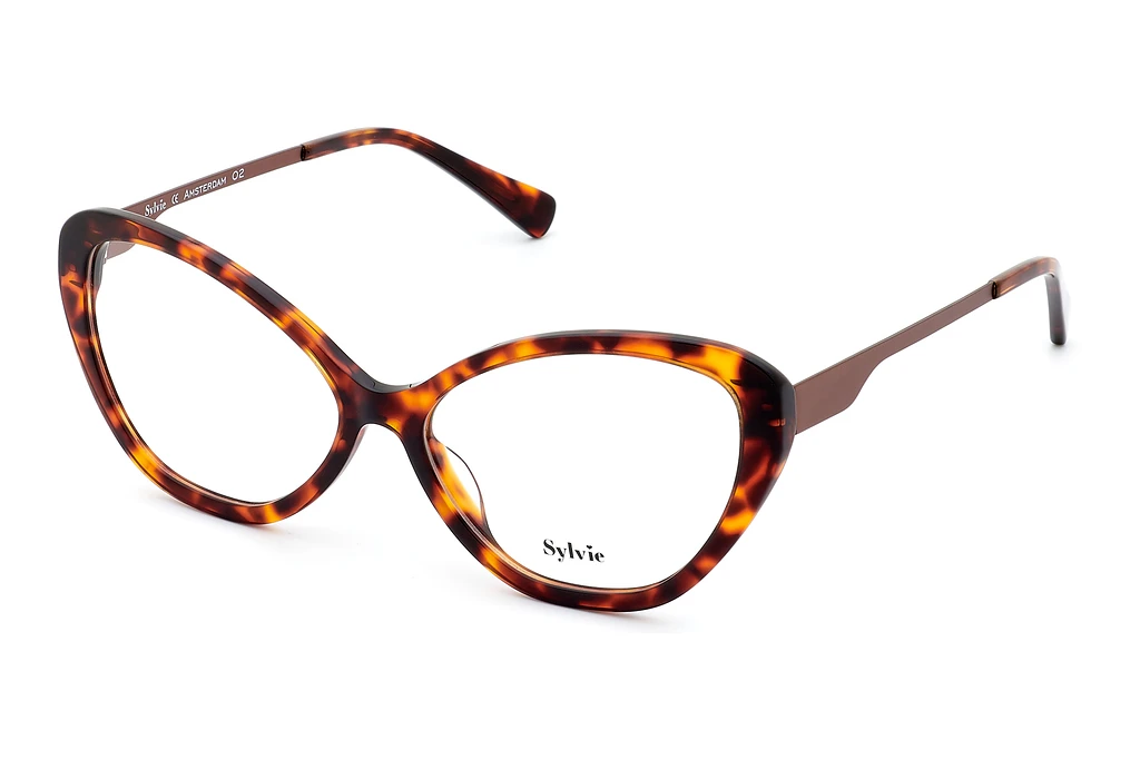 Sylvie Optics   Amsterdam 02 havanna/copper mat