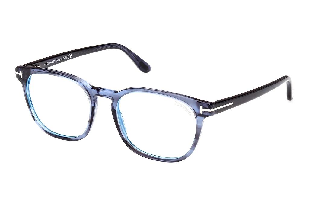 Tom Ford   FT5868-B 092 Blau/Gestreift